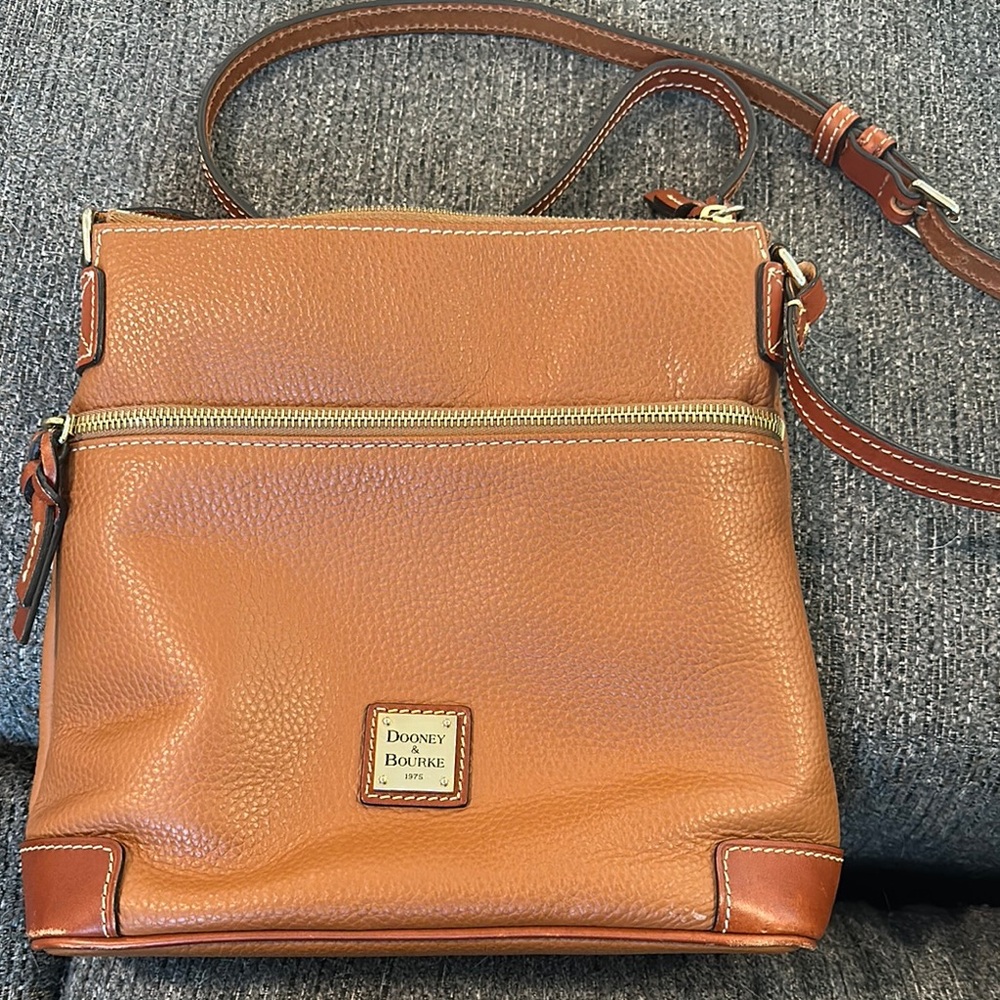 Dooney & Bourke Tan Leather Crossbody Bag